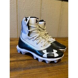 Under Armour Highlight RM Jr Youth Black/White Football Cleats Shoes Size‎ 1Y